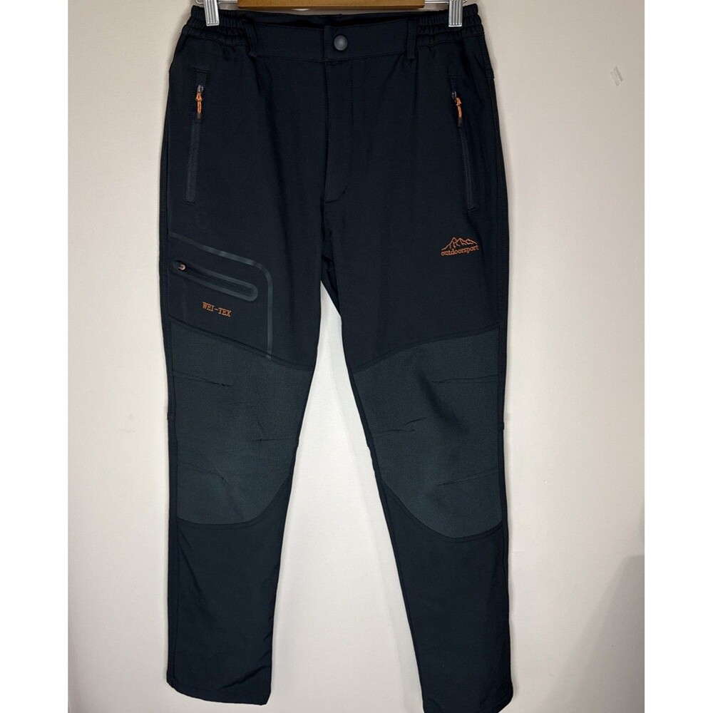 Outdoorsport Men's Wei Tex Fleece Lined Black Snow Ski Pants Small